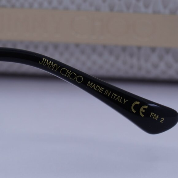 Jimmy Choo OLLY/S 0DDB HA Aviator Sunglasses - Gold/Brown Gradient - Picture 10 of 10